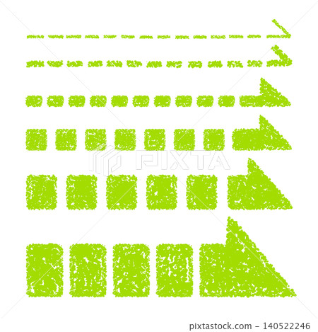 Hand-drawn crayon-style arrow set of various thicknesses Hand-drawn crayon-style arrow set of various thicknesses 140522246