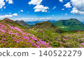 Mountains in full bloom with Miyama Kirishima azaleas - Kuju Mountain Range, Oita Prefecture 140522279