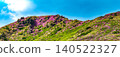Mountains in full bloom with Miyama Kirishima azaleas - Kuju Mountain Range, Oita Prefecture 140522327