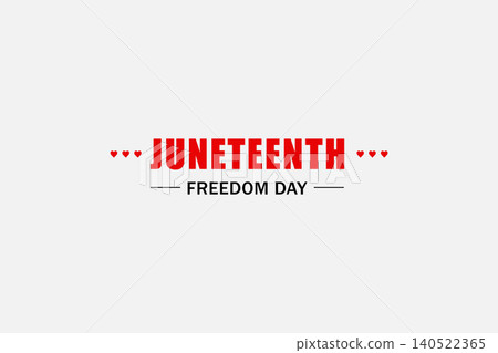 Minimal Juneteenth Freedom Day Typography Design Minimal Juneteenth Freedom Day Typography Design 140522365