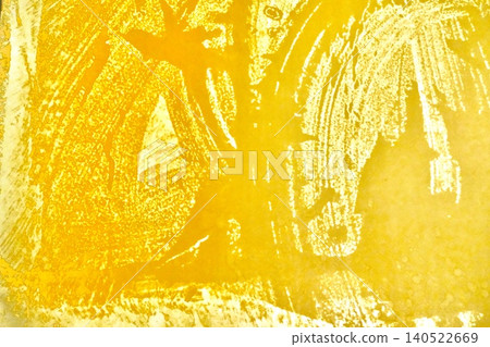 Abstract texture background with a vibrant yellow distressed pattern. Abstract texture background with a vibrant yellow distressed pattern. 140522669