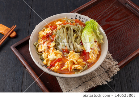 Tomato Egg Spinach Noodles - Chinese Style Home Cooked Comfort Food Tomato Egg Spinach Noodles - Chinese Style Home Cooked Comfort Food 140523805