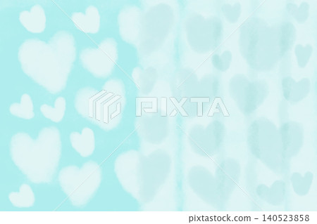 Illustration material: Pale blue (AFEEEE) slide with heart pattern (horizontal) Illustration material: Pale blue (AFEEEE) slide with heart pattern (horizontal) 140523858