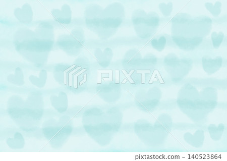 Illustration material: Pale blue (AFEEEE) slide with heart pattern (horizontal) Illustration material: Pale blue (AFEEEE) slide with heart pattern (horizontal) 140523864