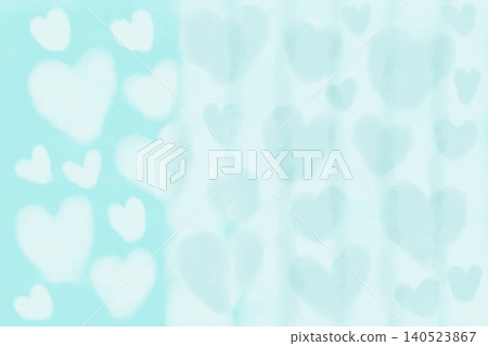 Illustration material: Pale blue (AFEEEE) slide with heart pattern (horizontal) Illustration material: Pale blue (AFEEEE) slide with heart pattern (horizontal) 140523867