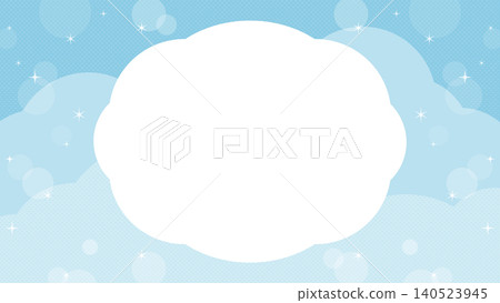 Blue sky and sparkling background/frame material (landscape 16:9) Blue sky and sparkling background/frame material (landscape 16:9) 140523945