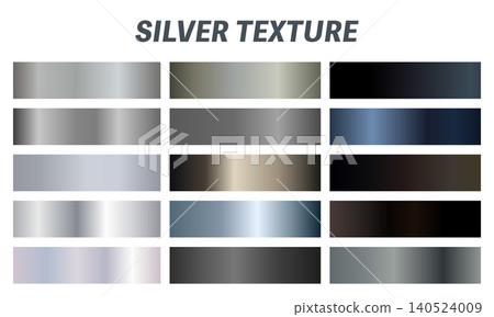 Sophisticated silver metallic texture gradient material set Sophisticated silver metallic texture gradient material set 140524009