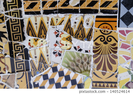 Park Guell mosaic tile Park Guell mosaic tile 140524614