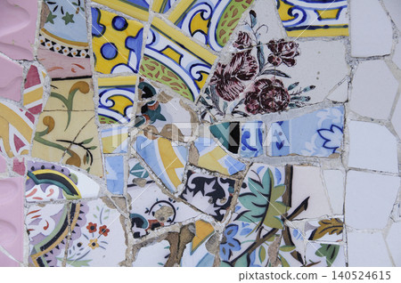 Park Guell mosaic tile Park Guell mosaic tile 140524615