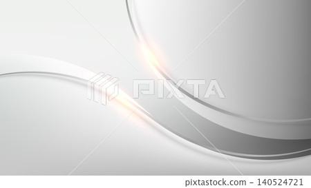 Abstract white and silver background with smooth flowing metallic curves and soft glowing light flare modern elegant professional corporate backdrop, sleek futuristic tech design Abstract white and silver background with smooth flowing metallic curves and soft glowing light flare modern elegant professional corporate backdrop, sleek futuristic tech design 140524721