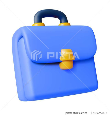 Blue Cartoon Style Briefcase Illustration Blue Cartoon Style Briefcase Illustration 140525005