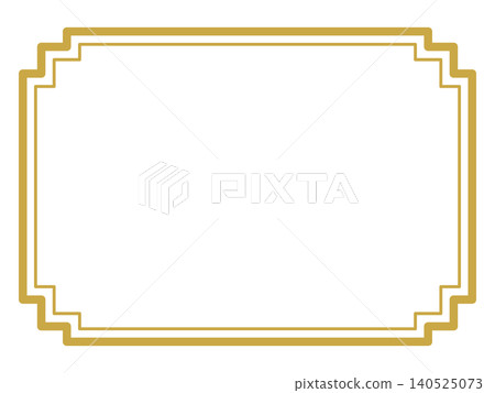 Simple square double frame (gold) 032 Simple square double frame (gold) 032 140525073