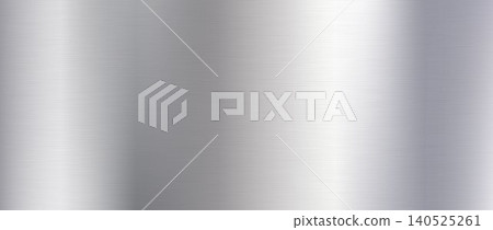 Silver metallic foil background. Grey metal gradient texture. Shiny brushed titan or aluminum sheet for label, plate, sign, tag. Stainless steel material surface wallpaper. Vector chrome backdrop Silver metallic foil background. Grey metal gradient texture. Shiny brushed titan or aluminum sheet for label, plate, sign, tag. Stainless steel material surface wallpaper. Vector chrome backdrop 140525261
