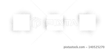 Spray stencil effect square frame collection. Stippled grain rectangle border set. Faded dot texture rectangular shape bundle. Vector rough textured boarder pack for text box, banner, poster, template Spray stencil effect square frame collection. Stippled grain rectangle border set. Faded dot texture rectangular shape bundle. Vector rough textured boarder pack for text box, banner, poster, template 140525270