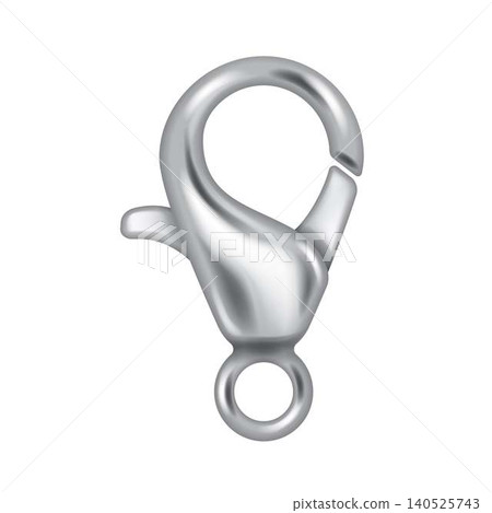 Shiny Lobster Claw Clasp in Silver Finish Shiny Lobster Claw Clasp in Silver Finish 140525743