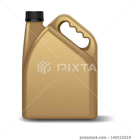 Gold Plastic Container with Black Cap Gold Plastic Container with Black Cap 140525819