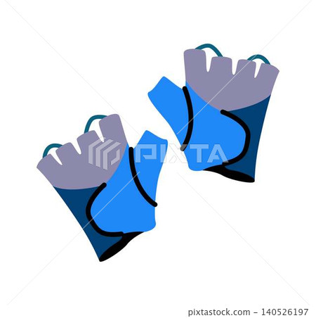 Colorful Bike Gloves on White Background 140526197