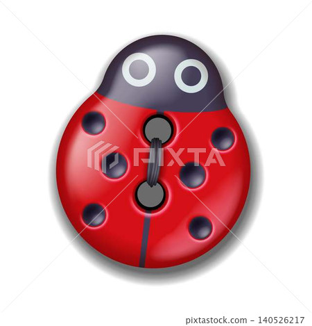 Ladybug Shaped Decorative Button Design 140526217