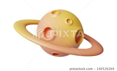 3D Illustration of Abstract Yellow Planet 3D Illustration of Abstract Yellow Planet 140526269