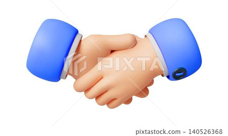 Hand Shake Emoji Style Blue Sleeves 140526368