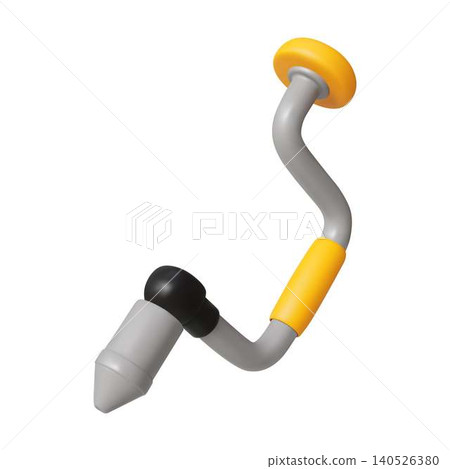 Colorful Illustration of Hand Drill Tool Colorful Illustration of Hand Drill Tool 140526380