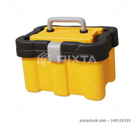 Yellow and Black Tool Storage Box 140526393
