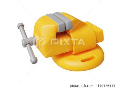 3D Yellow and Gray Mechanical Tool 140526415