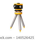 3D Geodetic Level on White Background 140526425