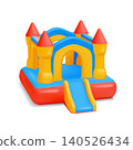 Vibrant Inflatable Castle for Outdoor Fun 140526434