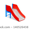 Colorful Playground Slide Illustration 140526438