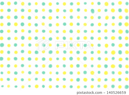Cute watercolor-style yellow and green polka dot background material. Cute watercolor-style yellow and green polka dot background material. 140526659