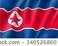 Korea Republic national flag. Patriotic symbol in official country colors. Illustration of Asian state flag. Vector icon 140526860
