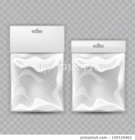 Plastic Bag with Header Card Mockup Vector Plastic Bag with Header Card Mockup Vector 140526962