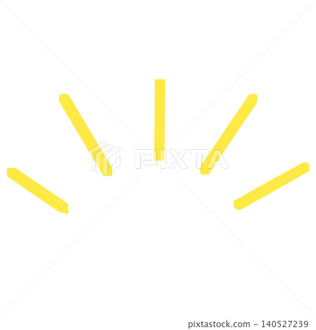 Emphasis effect/focus lines (yellow) illustration embellishment Emphasis effect/focus lines (yellow) illustration embellishment 140527239