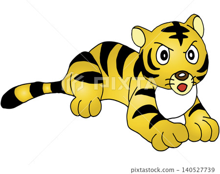 Hand-drawn animal illustration ☆ Little tiger 140527739