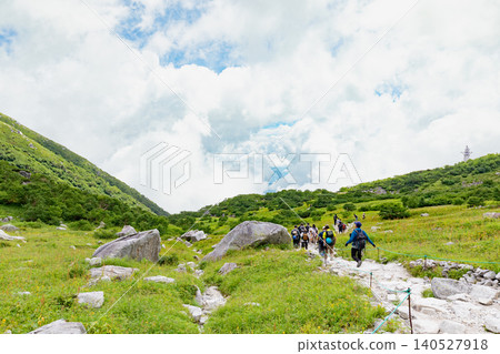 Spectacular view of Senjojiki Cirque from the hiking trail 140527918