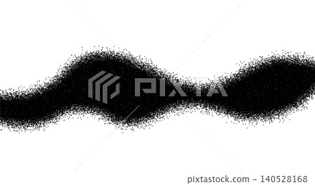 A cartoon-style vector effect of undulating black waves that evokes an ominous atmosphere or poisonous gas. 140528168