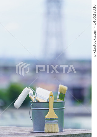 油漆工具與街景 | 裝潢、油漆承包商、DIY 圖片 140528336