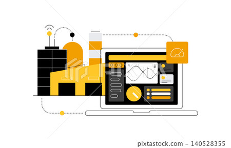 Monitoring app for modern factory. Automation of processes and industrial software Monitoring app for modern factory. Automation of processes and industrial software 140528355