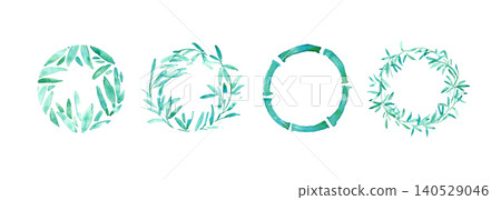 Watercolor-style bamboo background illustration | Cool and refreshing Japanese summer design Watercolor-style bamboo background illustration | Cool and refreshing Japanese summer design 140529046