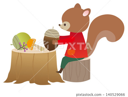 Squirrel and acorns Squirrel and acorns 140529066