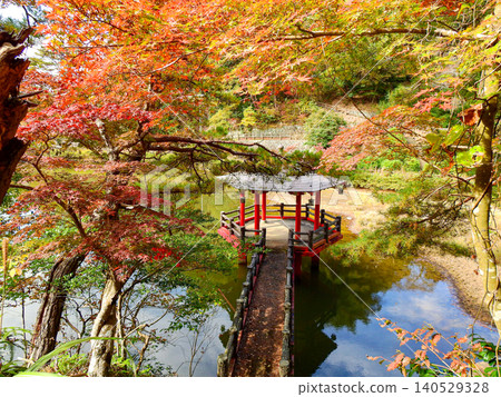 Autumntime relaxation spot at Soeda Park Fudo Pond in Tagawa District, Fukuoka Prefecture Autumntime relaxation spot at Soeda Park Fudo Pond in Tagawa District, Fukuoka Prefecture 140529328