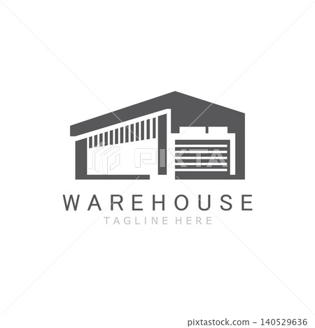 Warehouse modern storage logo business industry illustration design Warehouse modern storage logo business industry illustration design 140529636