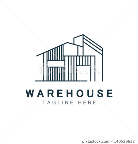 Warehouse modern storage logo business industry illustration design Warehouse modern storage logo business industry illustration design 140529638