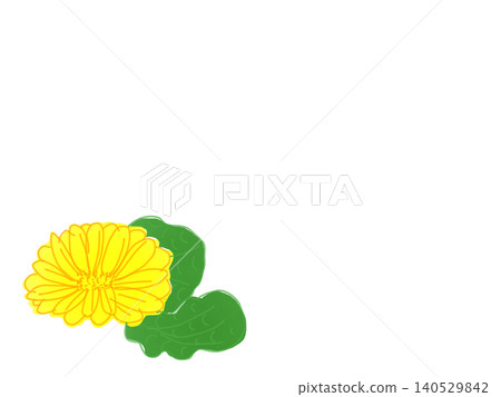 黃色花朵插畫 黃色花朵插畫 140529842