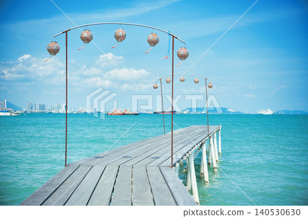 Pier leading to the sea - Malaysian tourism 140530630