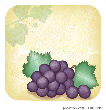 Watercolor-style grape frame 1:1 Watercolor-style grape frame 1:1 140530955