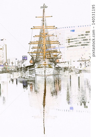 Illustration 9 for the reserved exhibit at the Nippon Maru Sailing Ship Memorial Park. Illustration 9 for the reserved exhibit at the Nippon Maru Sailing Ship Memorial Park. 140531195