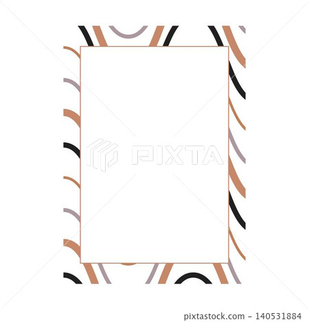 Stylish arch pattern border frame vector illustration for stationery and digital designs Stylish arch pattern border frame vector illustration for stationery and digital designs 140531884