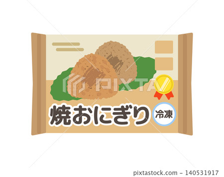 冷凍烤飯糰插圖 冷凍烤飯糰插圖 140531917